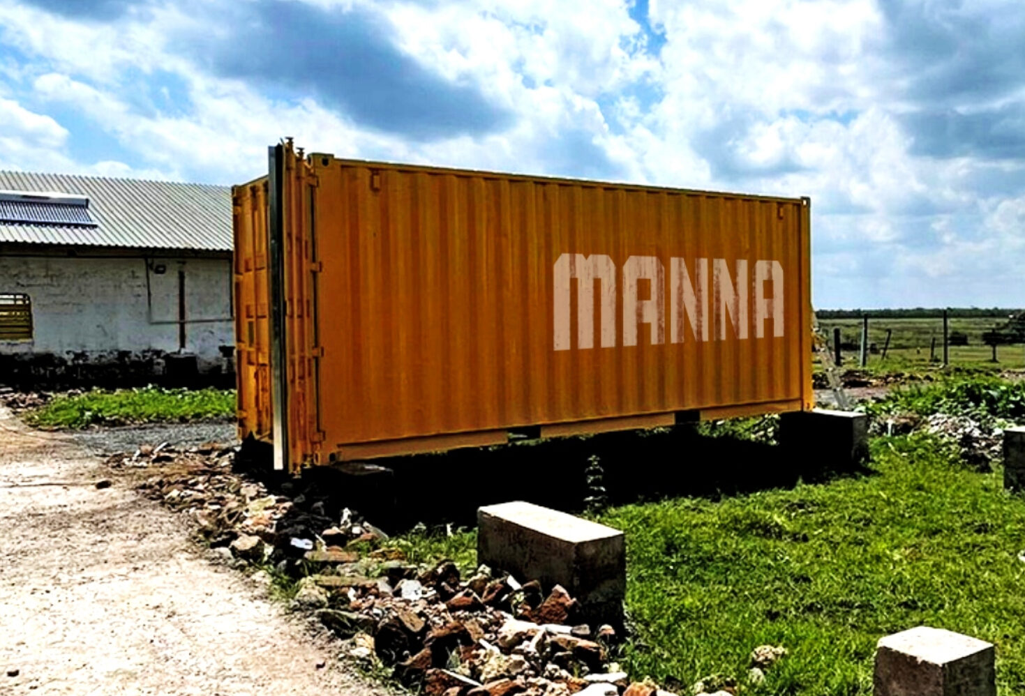Manna Insect containers in Kenya. Photo: Manna Insect